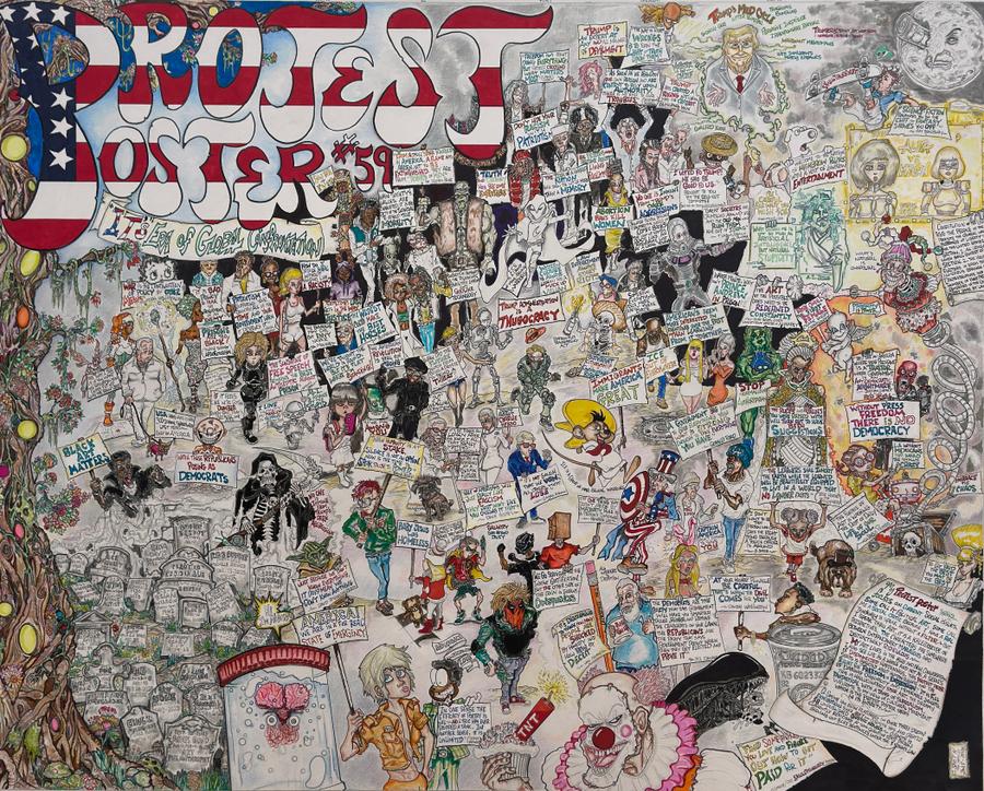 Protest Poster #59: Its Era of Global Confrontation by O. Smith