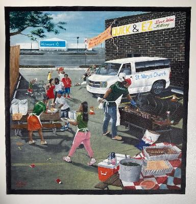 Communal Gathering by Alvin Smith